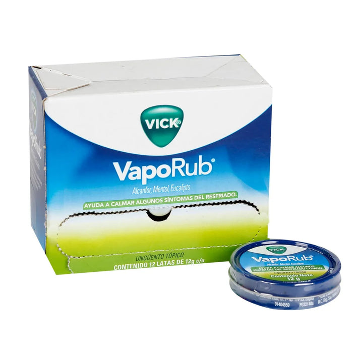 Vaporub Caja 12 latas USA