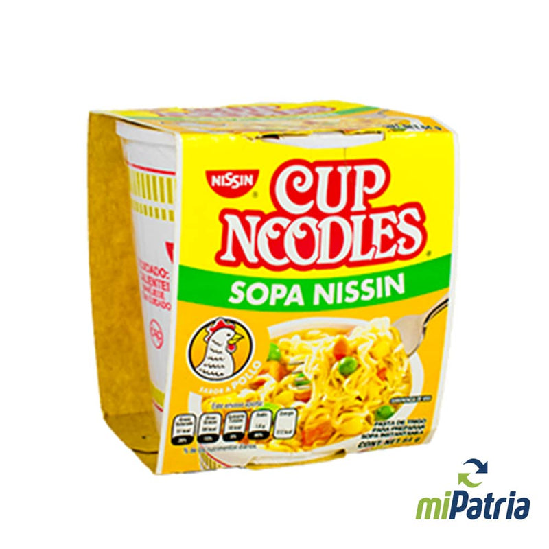 Sopa Instántanea Nissin-Cup Noodles sabor a carne vaso 68gr - PERUFARMA SA